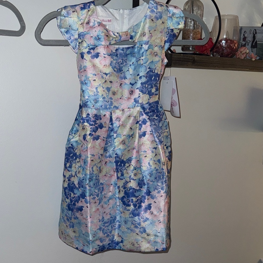 Floral Cap Sleeve Dress